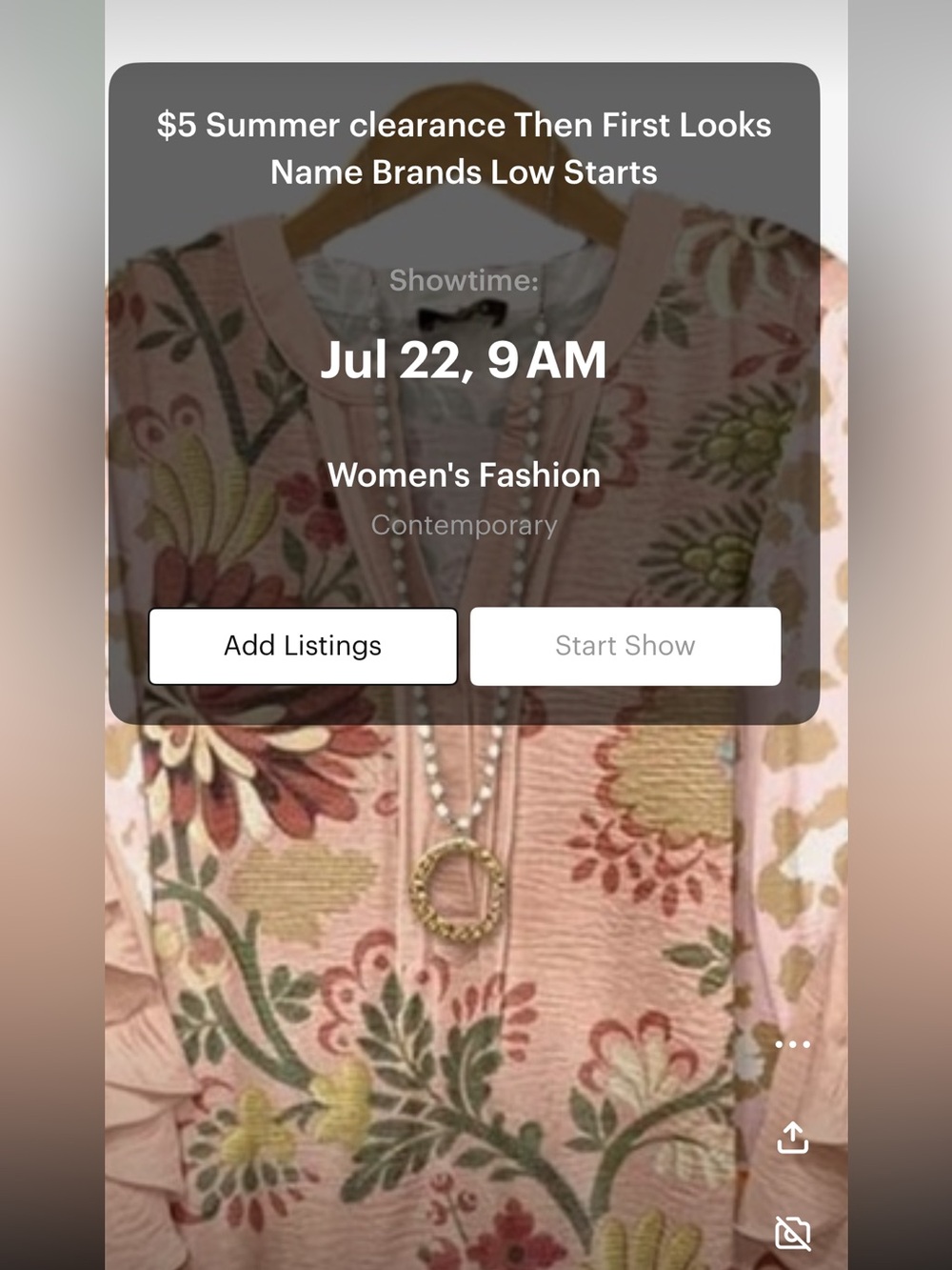 126-150 First Look Every Wednesday 9am CDT Name Brand. Low Starts